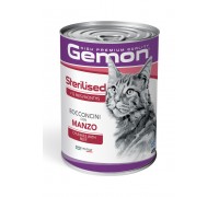 Gemon by Monge Cat Adult Sterilised Bocconcini con Manzo da 415 gr